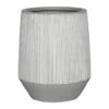 Tall Harith Plant Pot - Ridged White Stripe -Plants Sale Store Ridged Tall Harith Plant Pot White Stripe 40x48cm