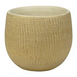 Ryan Plant Pot - Sand Gold -Plants Sale Store Ryan Plant Pot Sand Gold Small