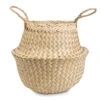 Seagrass Chevron Basket - White Lined -Plants Sale Store Seagrass Tribal Basket White Lined 30x25cm
