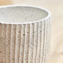 Solento Plant Pot - White Speckle -Plants Sale Store Solento Plant Pot White Speckle 20 x 18.5cm