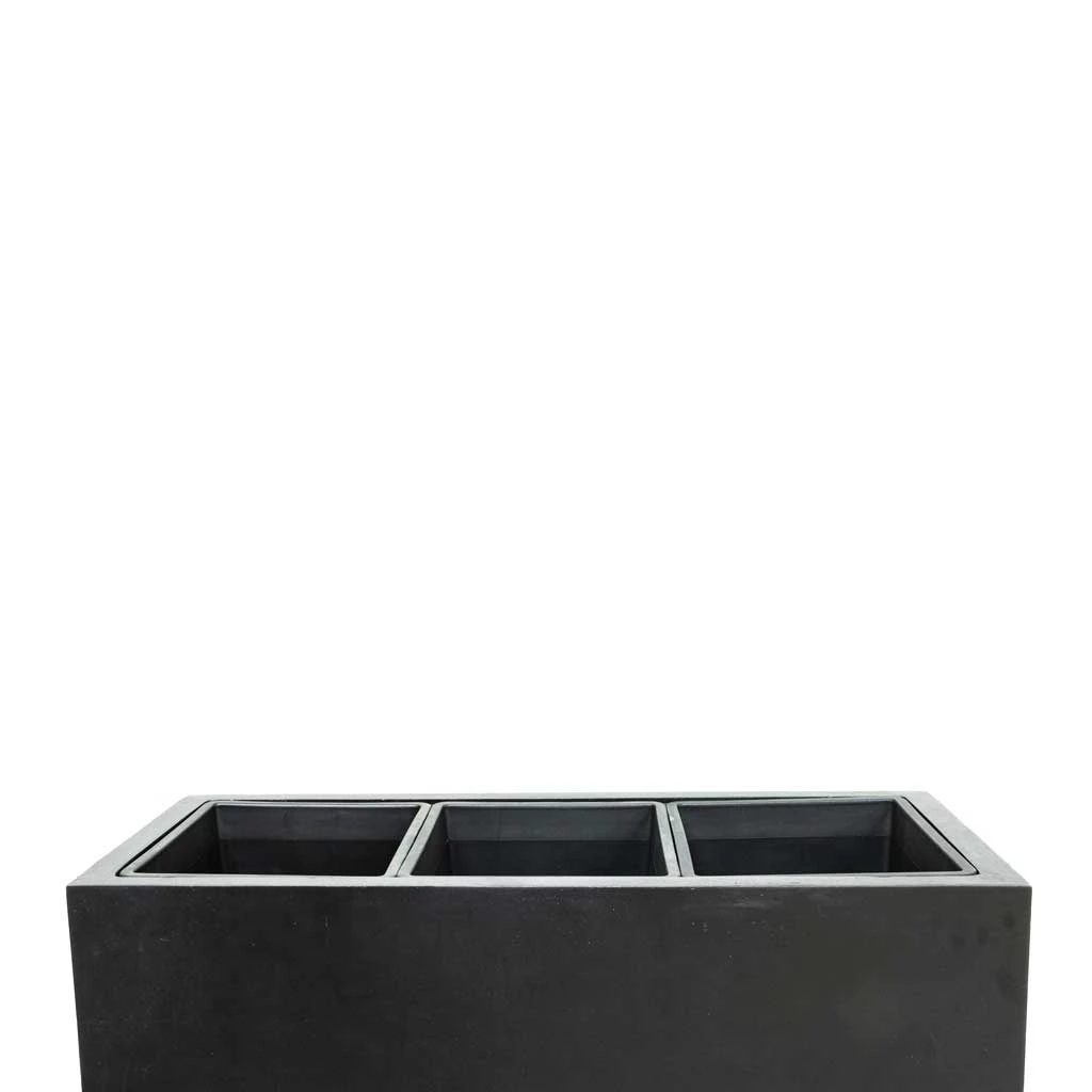 Solid Trough Planter - Dark Grey 4 Solid Trough Planter - Dark Grey - Image 2