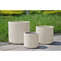 Raindrop Round Planter - Stone -Plants Sale Store Stone Planters Round LS1