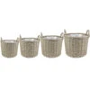 Paula Wikr Plant Baskets - Set Of 4 - Natural -Plants Sale Store paula wicker plant baskets set of 4 natural